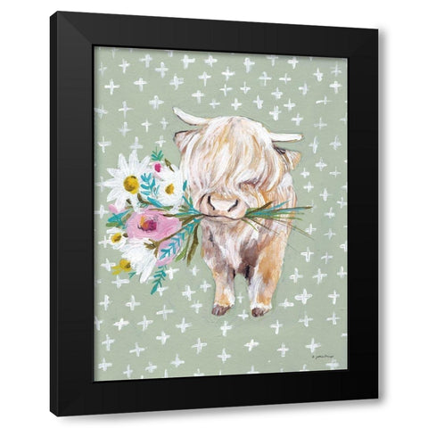 Nancy Black Modern Wood Framed Art Print with Double Matting by Mingo, Jessica