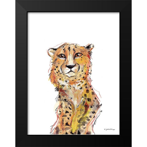 Wild Side Black Modern Wood Framed Art Print by Mingo, Jessica