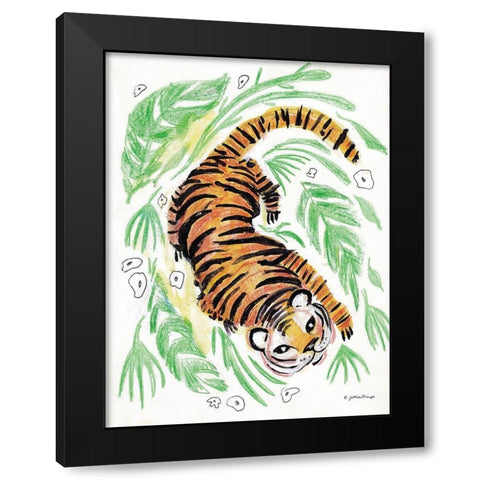 Stay Wild Black Modern Wood Framed Art Print with Double Matting by Mingo, Jessica