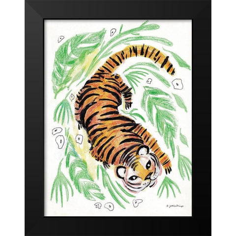 Stay Wild Black Modern Wood Framed Art Print by Mingo, Jessica