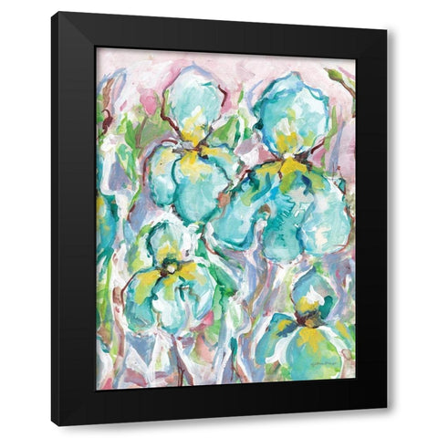 Wild Iris I Black Modern Wood Framed Art Print by Mingo, Jessica