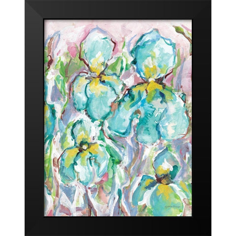 Wild Iris I Black Modern Wood Framed Art Print by Mingo, Jessica