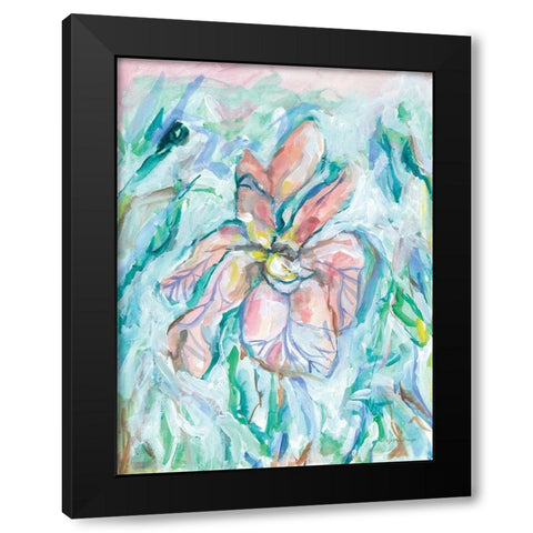 Wild Iris II Black Modern Wood Framed Art Print by Mingo, Jessica