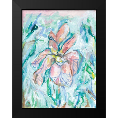 Wild Iris II Black Modern Wood Framed Art Print by Mingo, Jessica