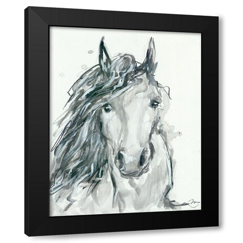 Noble 2 Black Modern Wood Framed Art Print by Mingo, Jessica