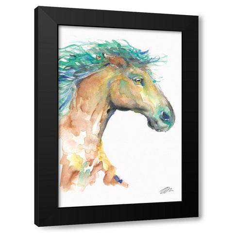 Sea and Sand Black Modern Wood Framed Art Print by Mingo, Jessica