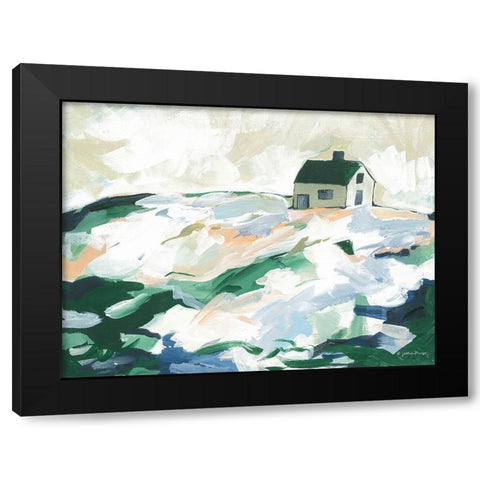 Along the Irish Coast Black Modern Wood Framed Art Print with Double Matting by Mingo, Jessica