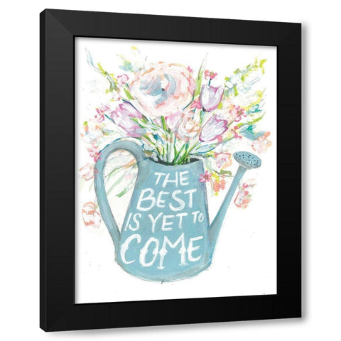 The Best Floral Black Modern Wood Framed Art Print with Double Matting by Mingo, Jessica