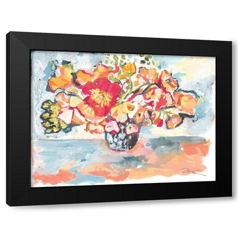 Smile II Black Modern Wood Framed Art Print by Mingo, Jessica