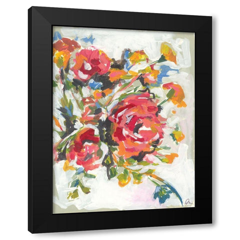 Smile III Black Modern Wood Framed Art Print by Mingo, Jessica