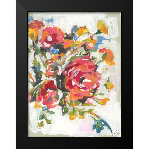 Smile III Black Modern Wood Framed Art Print by Mingo, Jessica