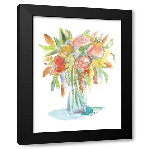 Spring Memories Black Modern Wood Framed Art Print with Double Matting by Mingo, Jessica