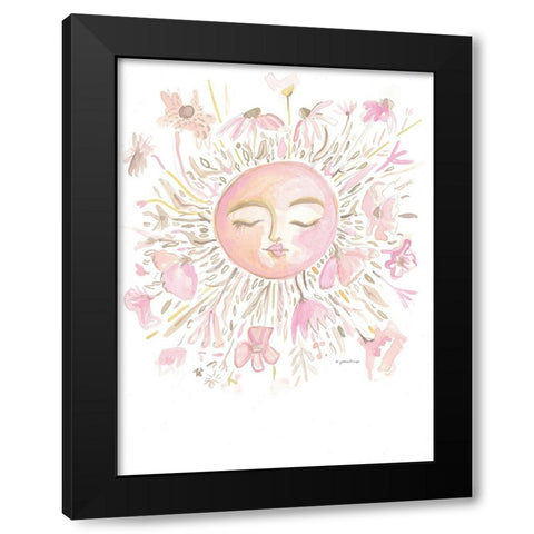 Boho Sun Black Modern Wood Framed Art Print with Double Matting by Mingo, Jessica
