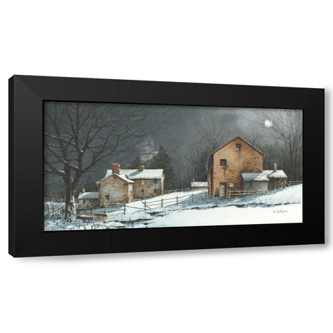 Silent Night Black Modern Wood Framed Art Print with Double Matting by Rossini, John