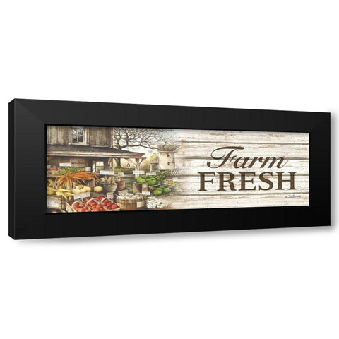Farm Fresh Black Modern Wood Framed Art Print with Double Matting by Rossini, John