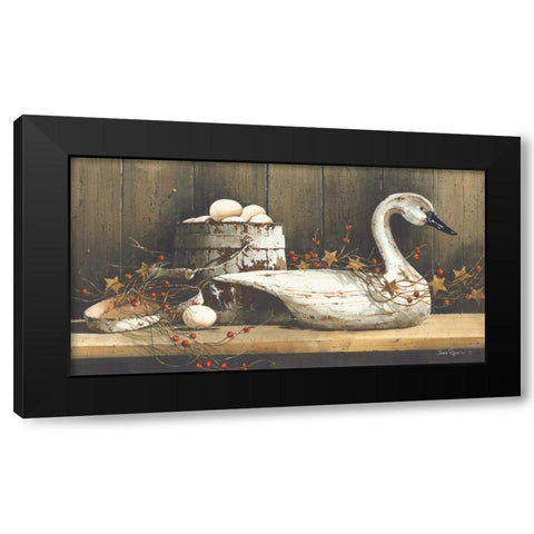 Country Charm Black Modern Wood Framed Art Print by Rossini, John