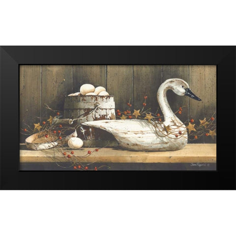 Country Charm Black Modern Wood Framed Art Print by Rossini, John