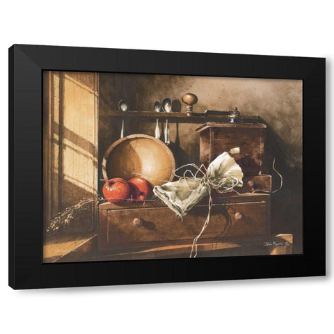 Ground Fresh Black Modern Wood Framed Art Print by Rossini, John