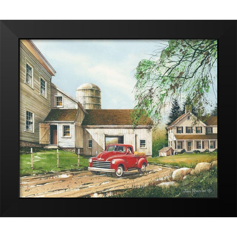Rural Living Black Modern Wood Framed Art Print by Rossini, John