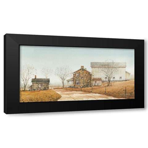 Country Morning Black Modern Wood Framed Art Print with Double Matting by Rossini, John