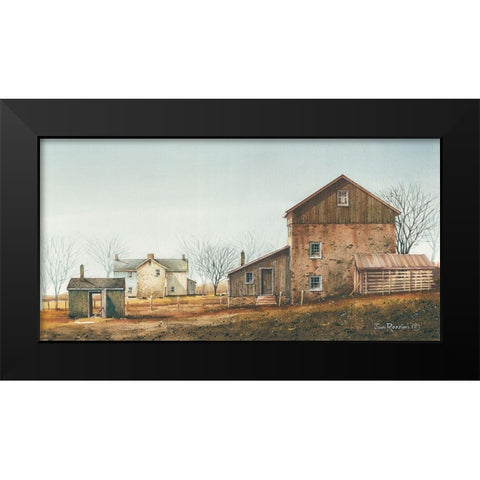Farm Life Black Modern Wood Framed Art Print by Rossini, John