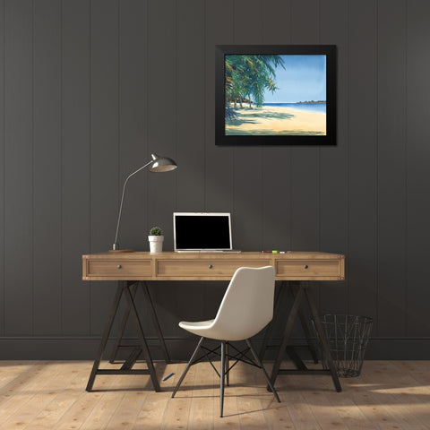 Tropic Solitude Black Modern Wood Framed Art Print by Rossini, John