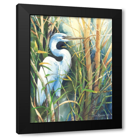 His Stoic Patience Black Modern Wood Framed Art Print with Double Matting by Rossini, John