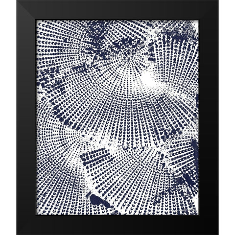 Running Circles 2 Black Modern Wood Framed Art Print by Kamdon Kreations