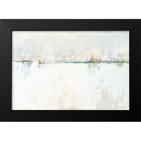 A New Day Black Modern Wood Framed Art Print by Kamdon Kreations