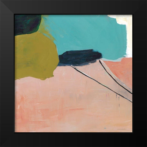 Turning to Dawn 1 Black Modern Wood Framed Art Print by Kamdon Kreations