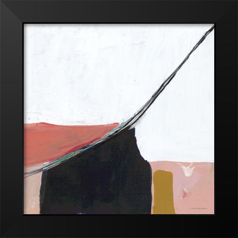 Turning to Dawn 3 Black Modern Wood Framed Art Print by Kamdon Kreations