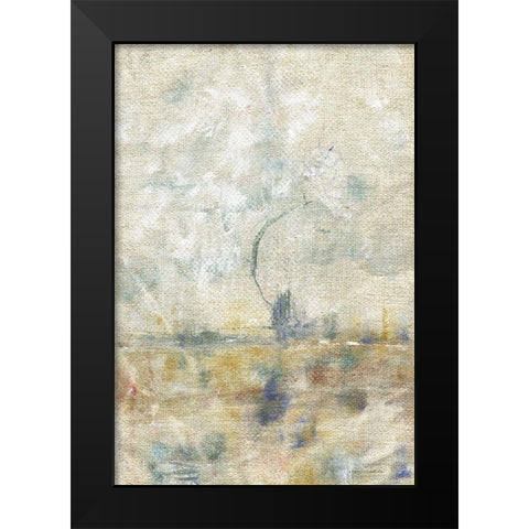 Smoke Rising Black Modern Wood Framed Art Print by Kamdon Kreations