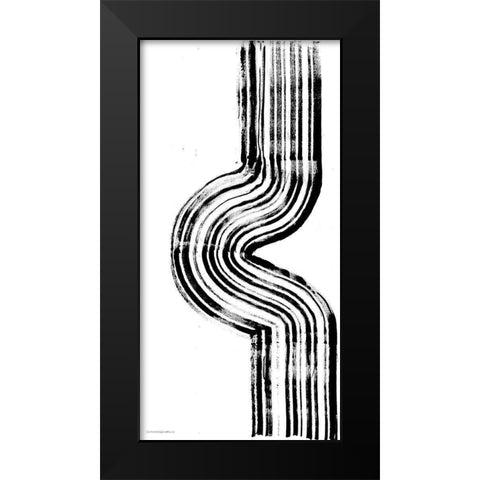 Lifes Little Bumps 1 Black Modern Wood Framed Art Print by Kamdon Kreations