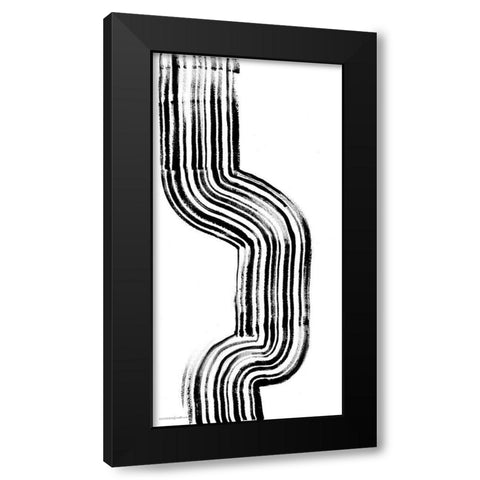 Lifes Little Bumps 3 Black Modern Wood Framed Art Print by Kamdon Kreations