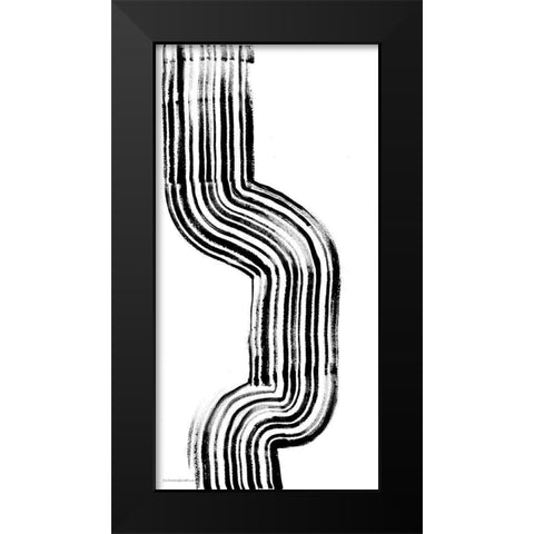 Lifes Little Bumps 3 Black Modern Wood Framed Art Print by Kamdon Kreations