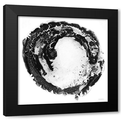 The Center of Things Black Modern Wood Framed Art Print by Kamdon Kreations