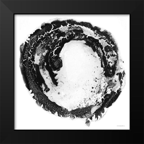 The Center of Things Black Modern Wood Framed Art Print by Kamdon Kreations