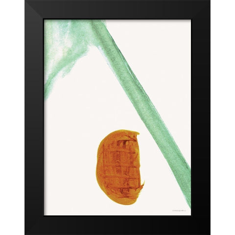 Lay in the Crook of His Arm Black Modern Wood Framed Art Print by Kamdon Kreations