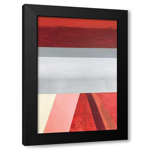 Mod Range 3 Black Modern Wood Framed Art Print with Double Matting by Kamdon Kreations