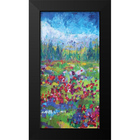 Three Sisters 2 Black Modern Wood Framed Art Print by Kamdon Kreations