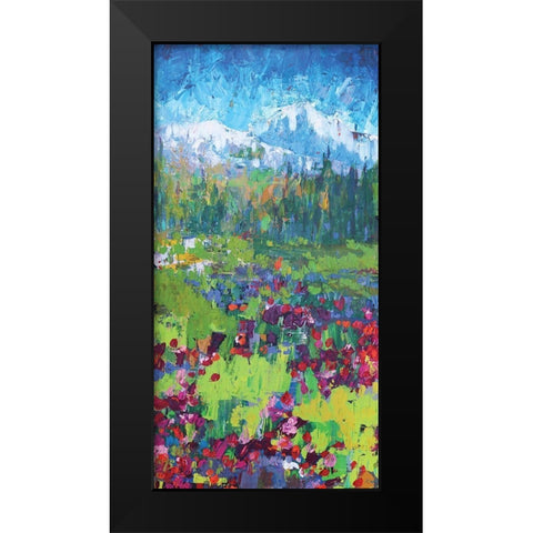 Three Sisters 3 Black Modern Wood Framed Art Print by Kamdon Kreations
