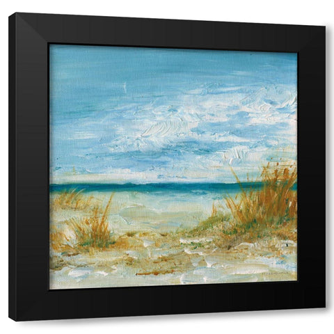 Sea Breeze Black Modern Wood Framed Art Print with Double Matting by Kamdon Kreations