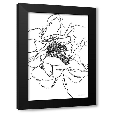 Organic Perfection Black Modern Wood Framed Art Print with Double Matting by Kamdon Kreations