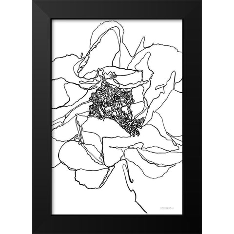 Organic Perfection Black Modern Wood Framed Art Print by Kamdon Kreations