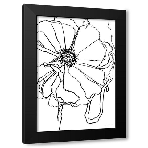 Peace Within the Folds Black Modern Wood Framed Art Print by Kamdon Kreations