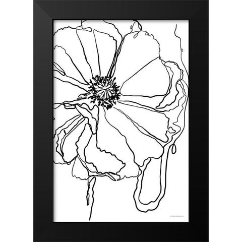 Peace Within the Folds Black Modern Wood Framed Art Print by Kamdon Kreations