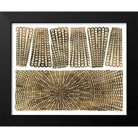Broken Eternity Black Modern Wood Framed Art Print by Kamdon Kreations