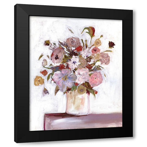 Jubilee Black Modern Wood Framed Art Print with Double Matting by Kamdon Kreations