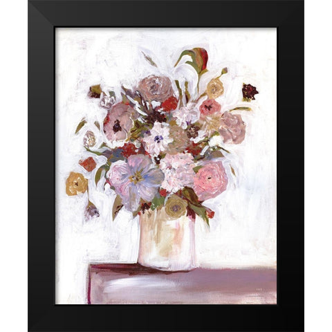 Jubilee Black Modern Wood Framed Art Print by Kamdon Kreations
