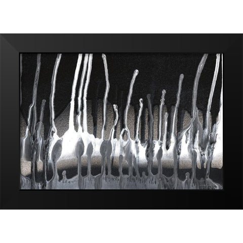 Framework  II Black Modern Wood Framed Art Print by Kamdon Kreations